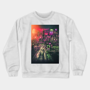 Cyberpunk City Crewneck Sweatshirt